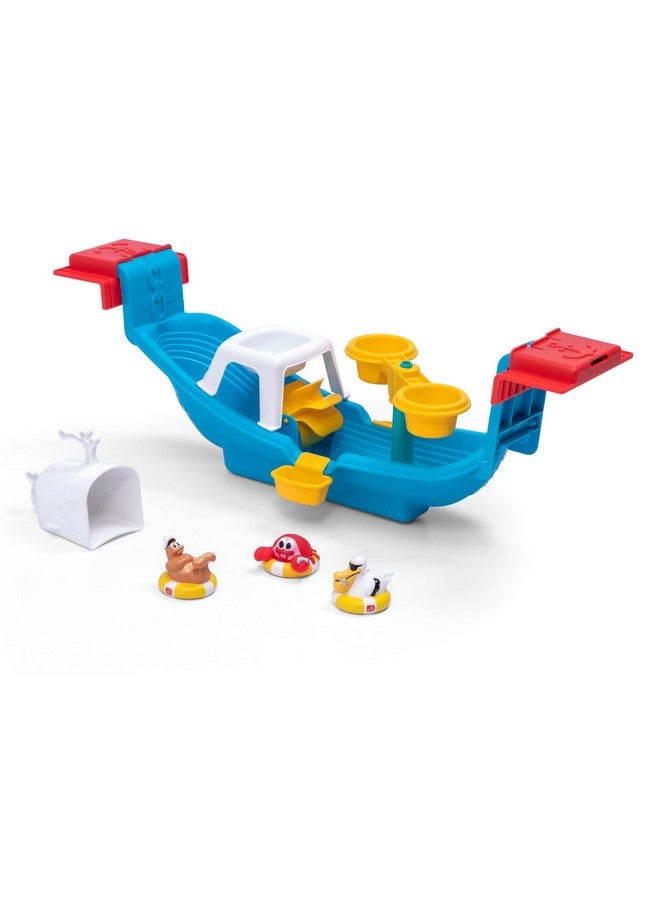 Step2 Step2 Nautical Rain Showers Bath Set, Kids Water Table & Sand Activity Sensory Playset, Summer Outdoor Toys, 8 Piece Water Toy Accessories, for Toddlers 1.5+ Years Old  - Image 1