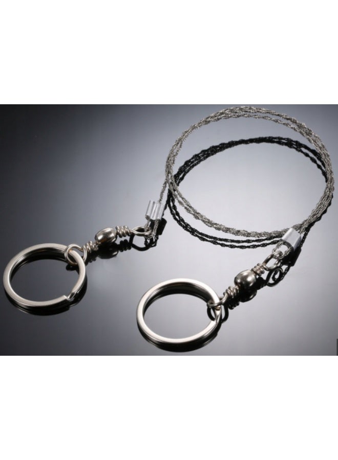 4x Stainless Steel Wire Saw – Emergency Survival Hand Cable Saw for Wood, Pipe, Camping & Hiking - Image 1