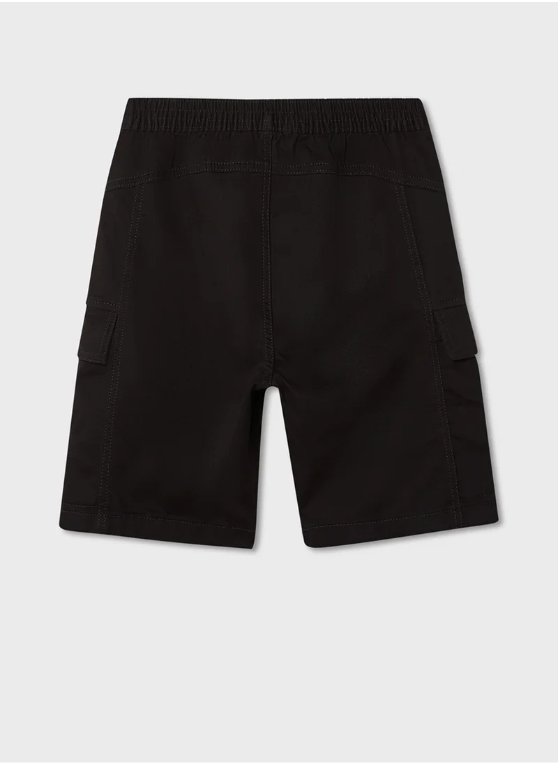 Calvin Klein Jeans Kids Logo Detailed Woven Shorts