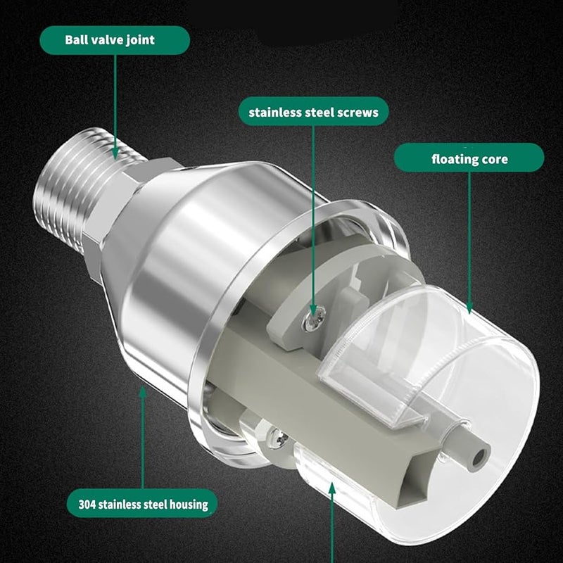 Thickened 6 Point Stainless Steel Water Inlet Floating Ball Valve For Tanks Pools Cooling Systems - Image 4