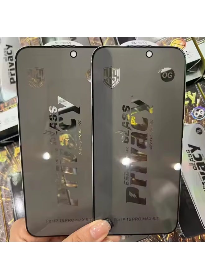 ESD Iphone 16 pro  max OG ESD Privacy Tempered Glass Screen Protector Cover Film - Image 4