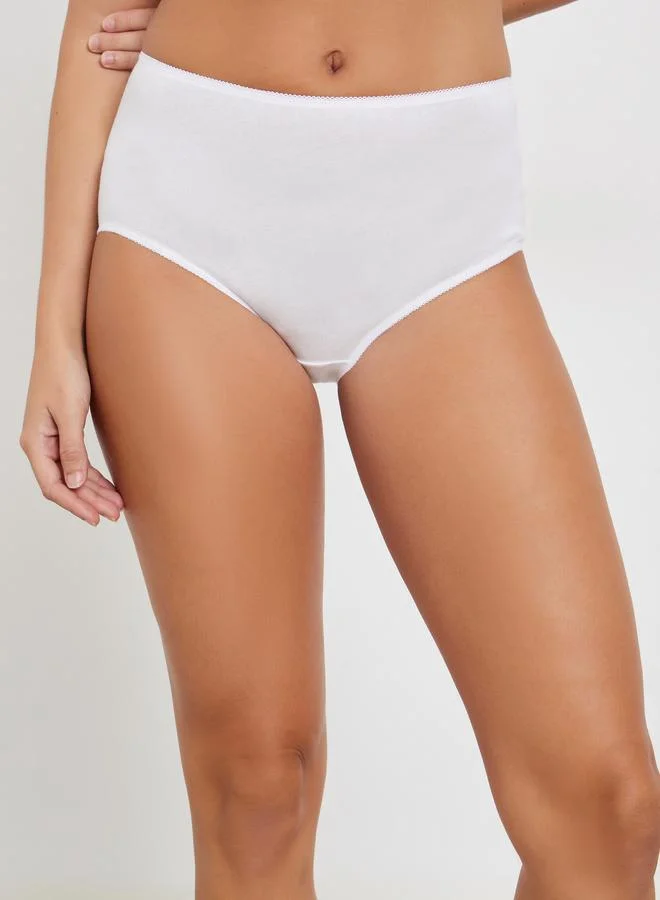 Styli Pack of 5 - Cotton Solid Full Briefs