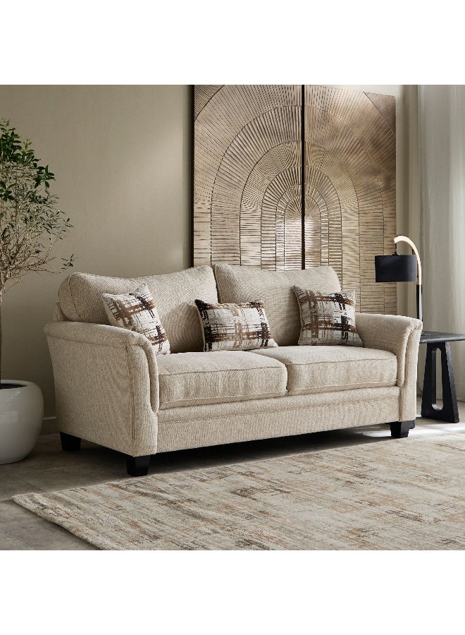 Home Box Urban 3-Seater Fabric Sofa with 3 Cushions - Image 1