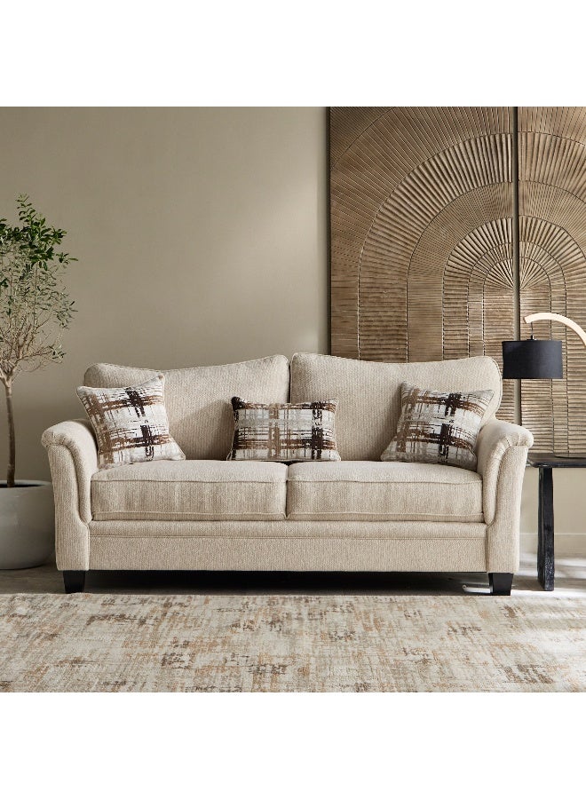 Home Box Urban 3-Seater Fabric Sofa with 3 Cushions - Image 2