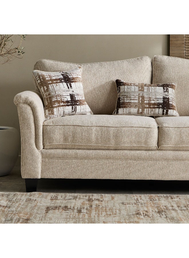 Home Box Urban 3-Seater Fabric Sofa with 3 Cushions - Image 4