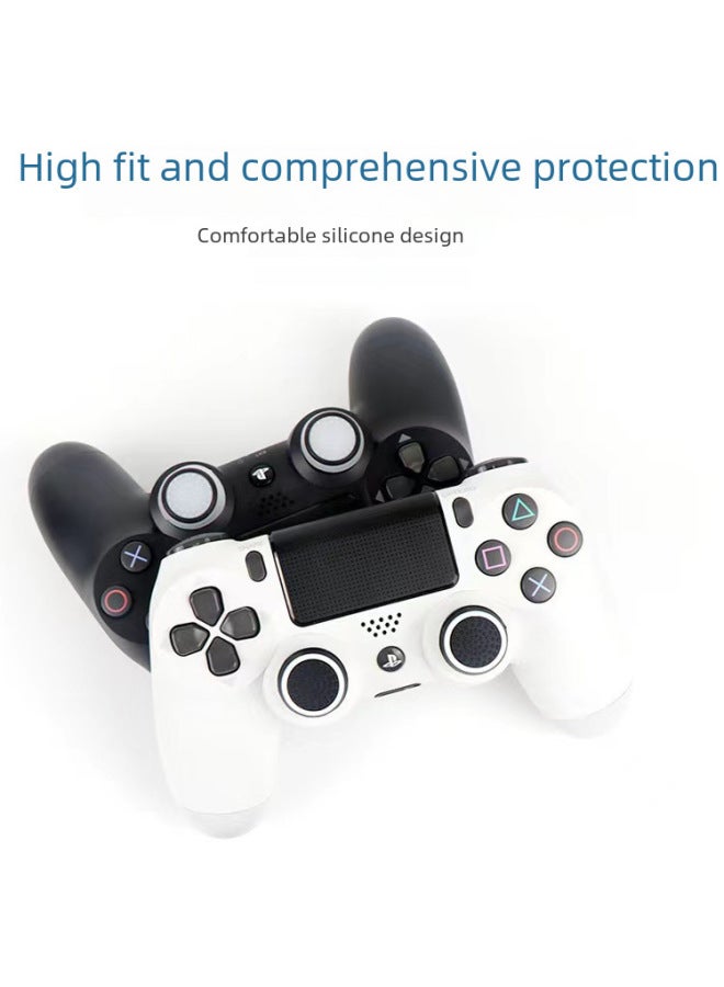 غطاء عصا التحكم PS4، غطاء عصا التحكم Xbox، غطاء عصا التحكم PS5، أغطية سيليكون مضيئة للألعاب، غطاء ثنائي اللون، أزرار تحكم عالمية للألعاب - Image 4