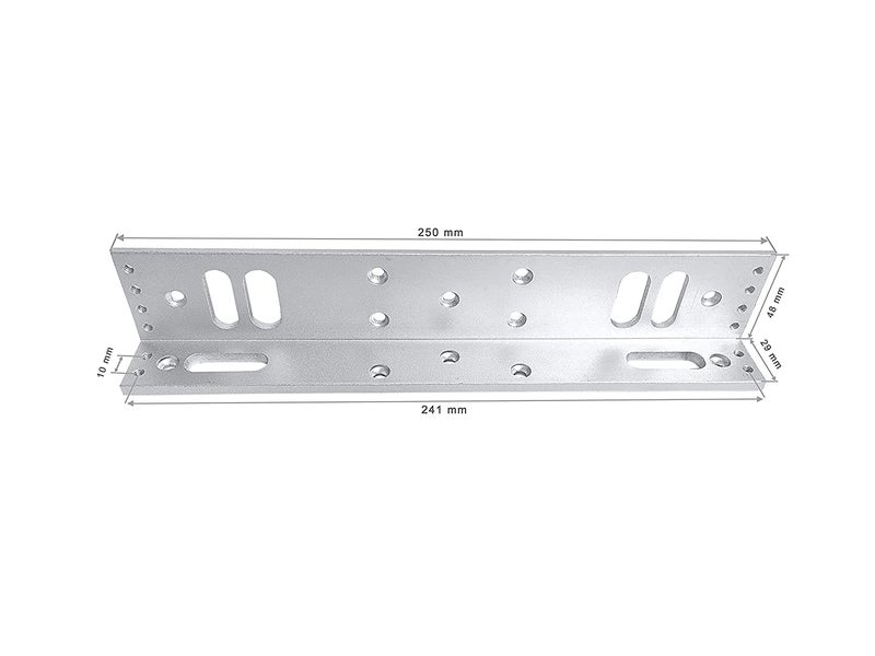 Bectro دعامة L من الفولاذ المقاوم للصدأ لأنظمة التحكم في الوصول قفل EM (دعامة L) | دعامة L ثقيلة لحماية الأبواب - Image 4