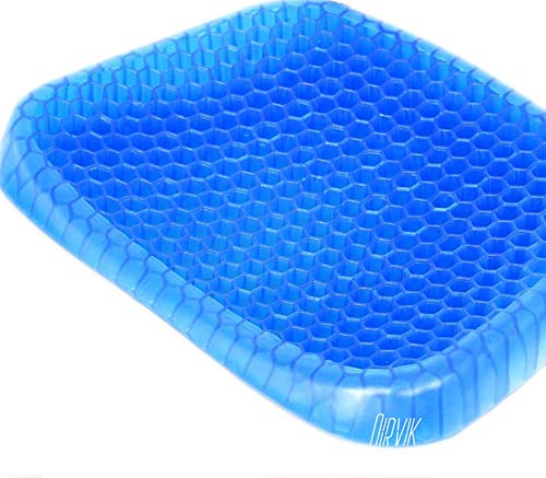 Nirvik Memory Foam Seat Cushion Pad Medium Blue 1 Cushions 1 Cover Pack of 1 - Image 1
