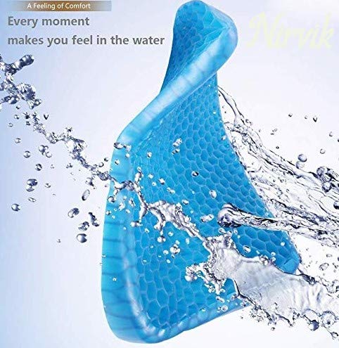 Nirvik Memory Foam Seat Cushion Pad Medium Blue 1 Cushions 1 Cover Pack of 1 - Image 3
