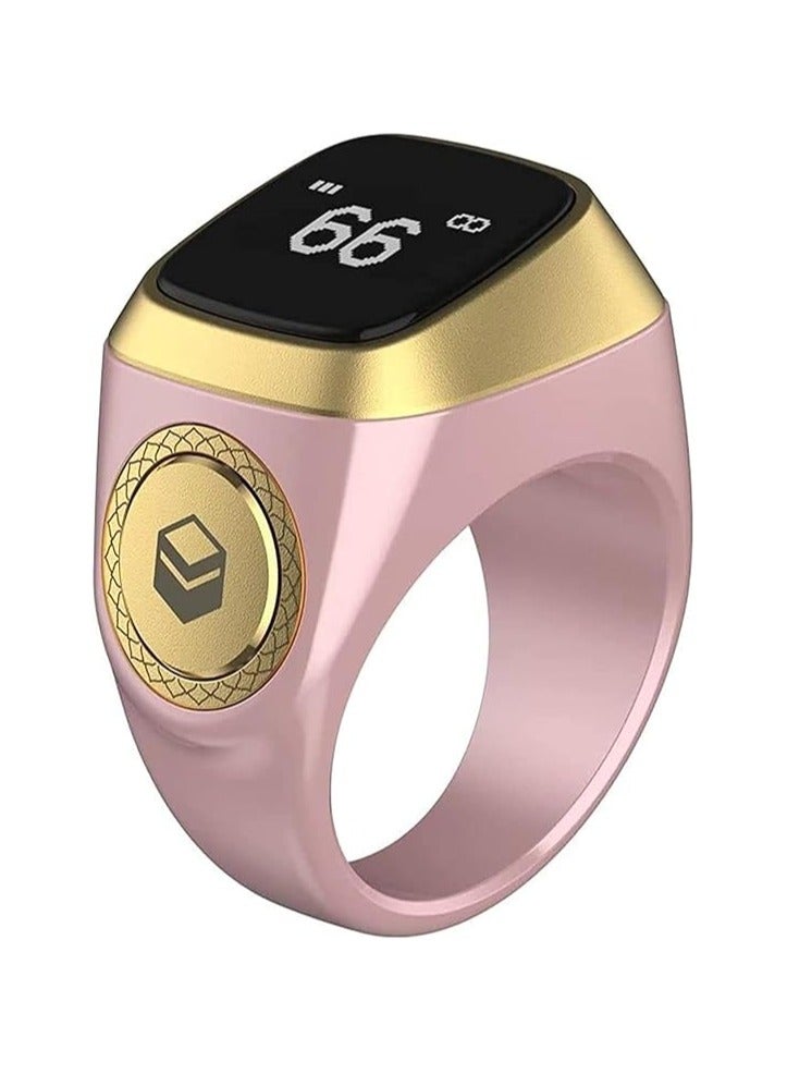 Tasbih Zikr Ring- Muslim Prayer- Prayer Timing Reminder OLED Display Tasbih Counter Smart Ring Wearable Technology Waterproof Variable in Size - Image 1