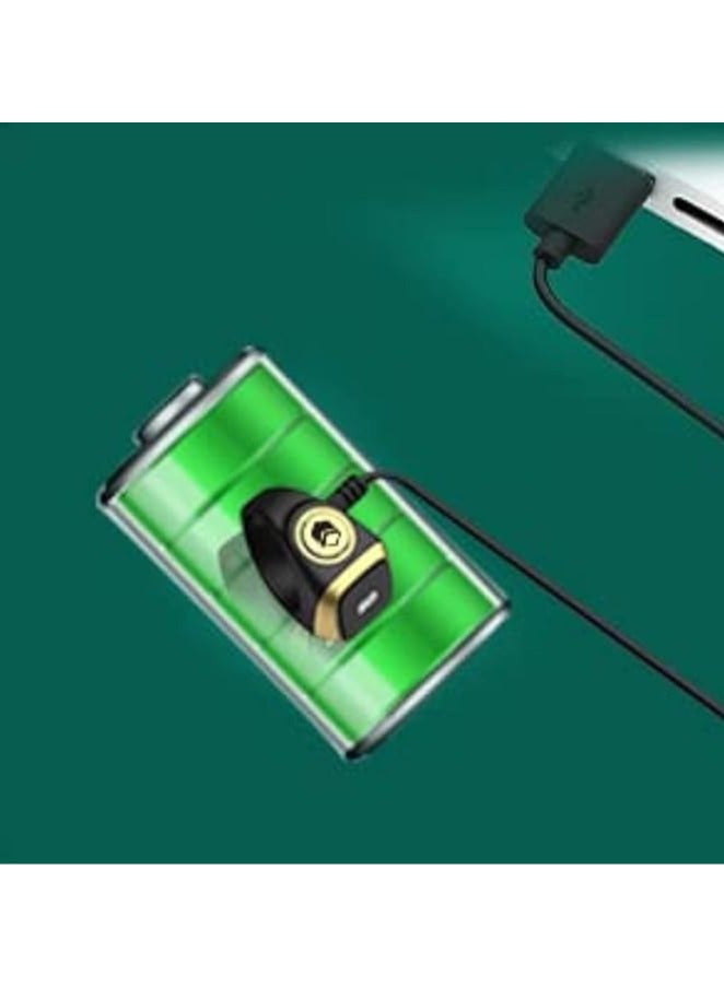 Tasbih Zikr Ring- Muslim Prayer- Prayer Timing Reminder OLED Display Tasbih Counter Smart Ring Wearable Technology Waterproof Variable in Size - Image 2