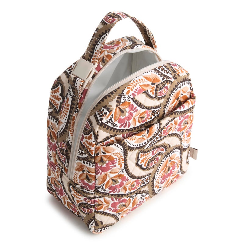 Vera Bradley Premium Cotton Large Lunch Bag, Blooming Paisley, One Size - Image 3