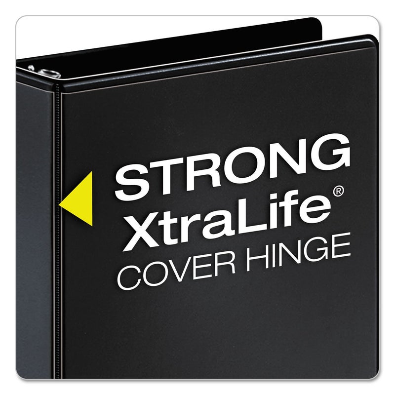 Cardinal Performer 3-Ring Binder, 5", Locking Slant-D Rings, 1,050-Sheet Capacity, ClearVue Presentation Binder, Nonstick, PVC-Free, Black (17951) - Image 3