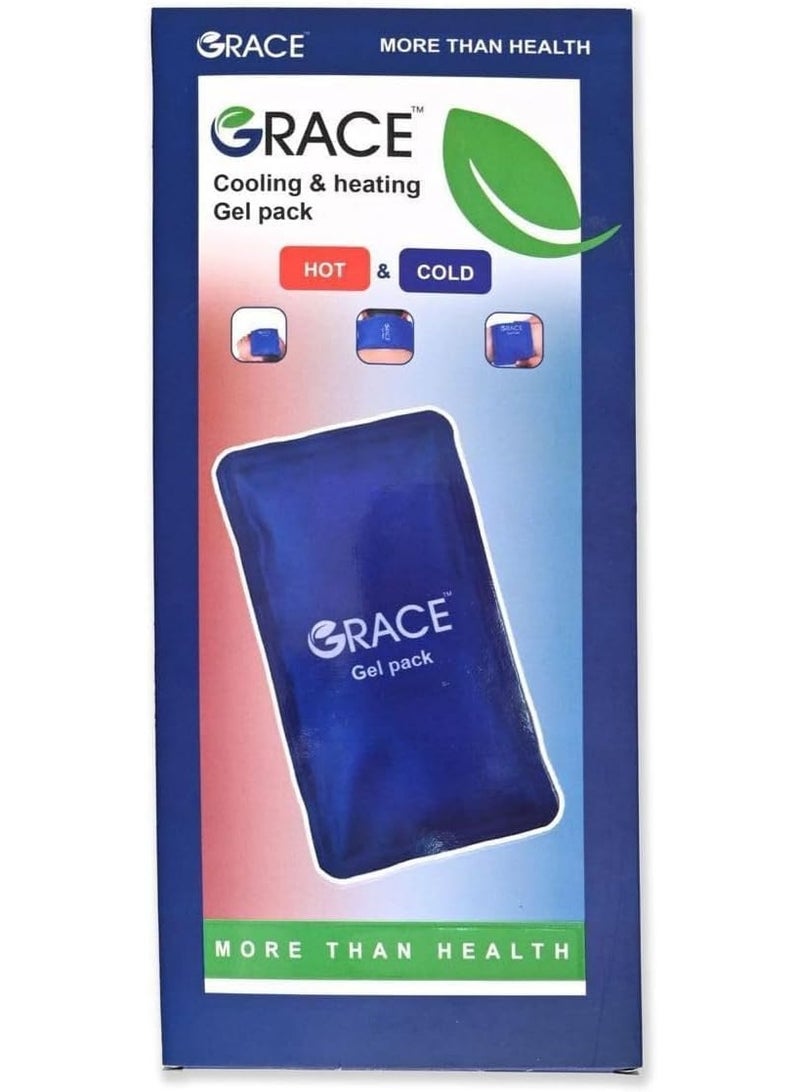 Grace Cooling and Heating Gel Pack Reusable Hot & Cold Therapy Pack for Pain Relief, Muscle Aches, Injuries, and Swelling Flexible & Durable Gel Compress - Image 1