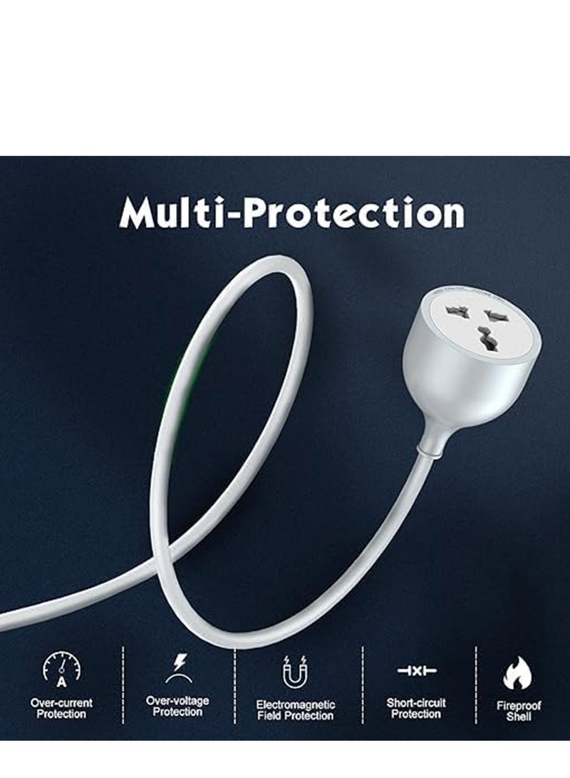 Broadonyx Extra‑Long 5m Extension Cord | 2500W Single Socket, 10A UK Plug | Easy Power for Hard‑to‑Reach Areas - Image 5