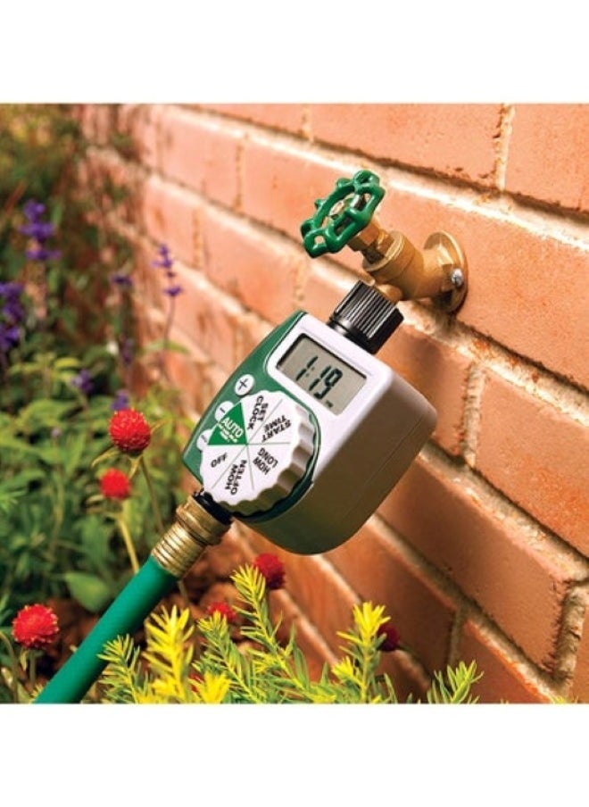 HALAMODO - Single Outlet Programmable Hose Faucet Timer Green Grey 6.7 x 3.1 x 10.2inch - Image 1