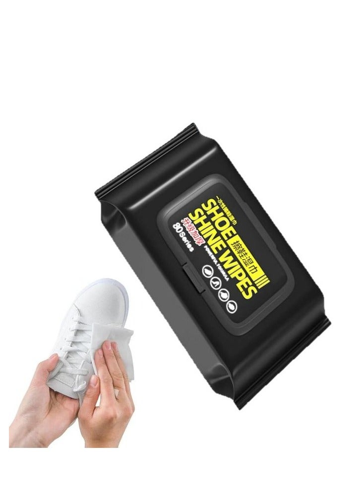 مناديل مبللة لتنظيف الاحذية عبوة واحدة - ٨٠ منديل ، وايبس لتنظيف الاحذية الرياضية، منظف لازالة الاوساخ - Image 2