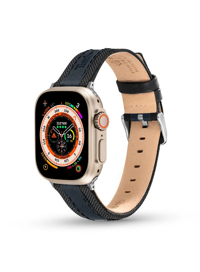 تمبرلاند حزام ساعة تيمبرلاند أرنيت أسود وأزرق ريبوتل للجنسين  مم