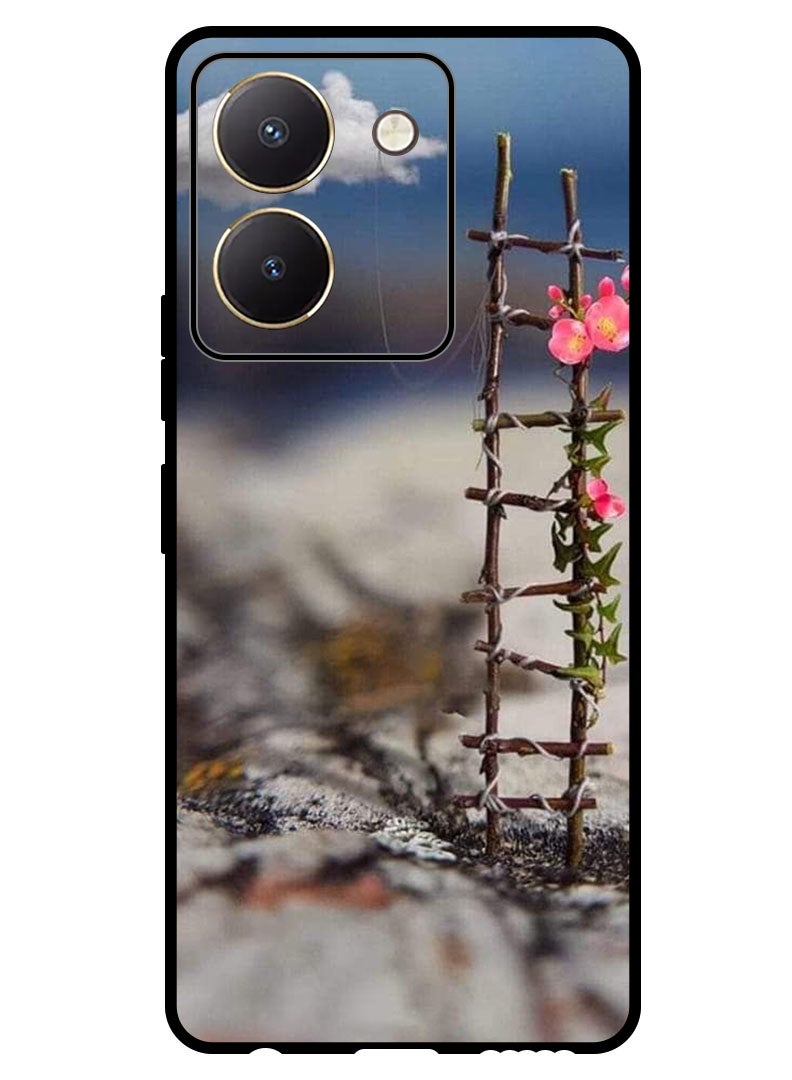 Theodor Protective Case Anti Scratch Shock Proof Bumper Cover For Vivo Y27s Cloud with Stair - Image 1