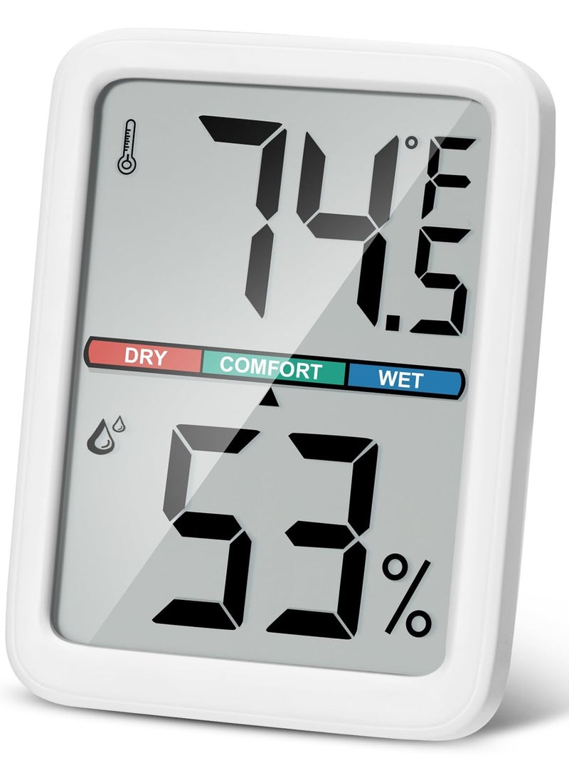 SYOSI - Digital Thermometer Hygrometer, LCD Screen Room Thermometer, Thermometer Hygrometer Indoor with High Accuracy, Suitable for Greenhouse, Home and Office Measuring Devices - Image 1