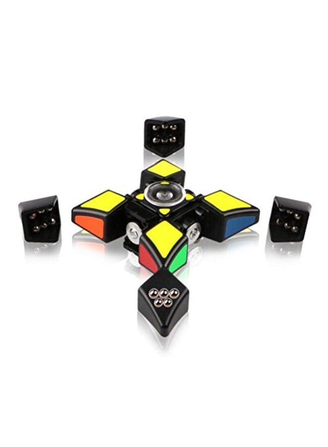Cuberspeed QY Toys 1x3x3 Super Floppy Black Magic Cube Fidget Spinners Cube 3x3x1 Speed Cube Anti-Anxiety Fidget Toys - Image 1