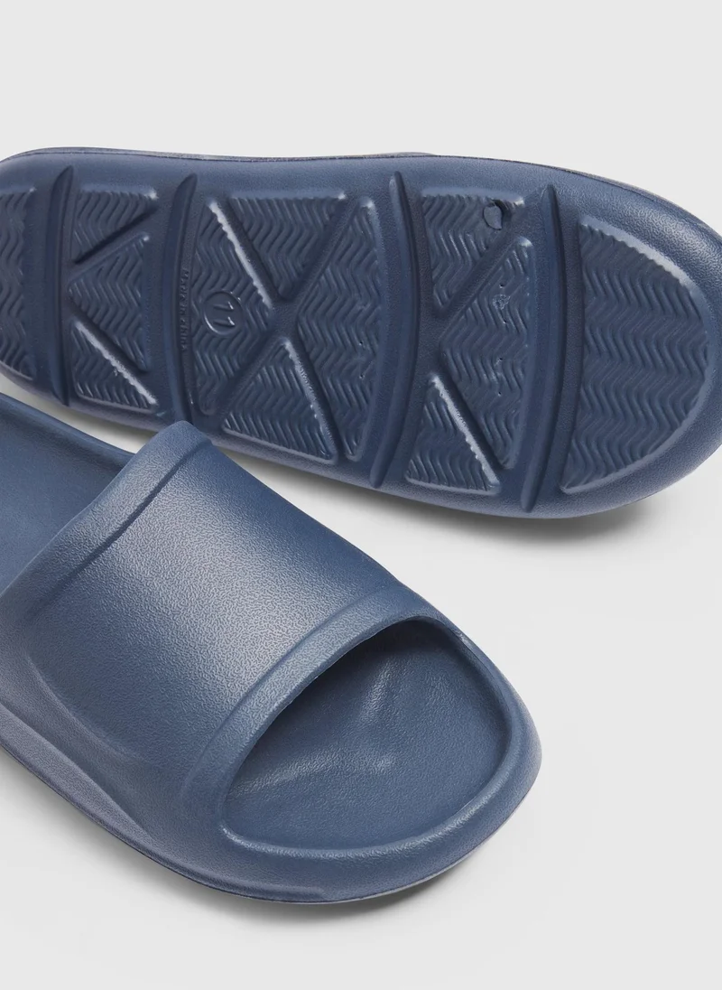 Matalan Navy Blue Sliders