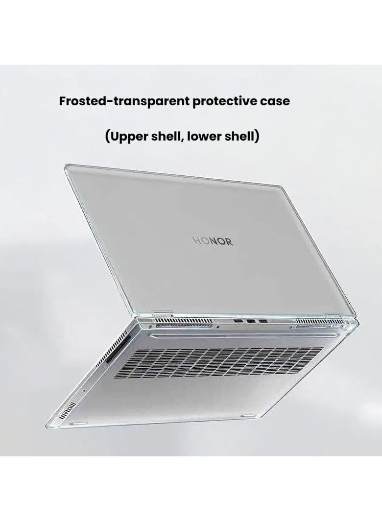 عام حافظة واقية متوافقة مع الكمبيوتر المحمول Honor MagicBook Pro 16 2025 مقاس 16 بوصة - غطاء شفاف غير لامع مع خاصية تبديد الحرارة وحماية من الصدمات - Image 3