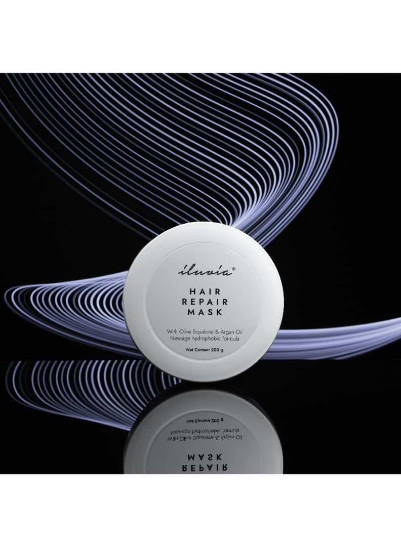 إلوفيا قناع إصلاح الشعر المقاوم للرطوبة والمضاد للتجعد، يعيد للشعر توازن رطوبة الشعر، ويصلح الشعر الجاف والمتقصف والمعالج كيميائياً، 200 جرام - طازج - Image 4