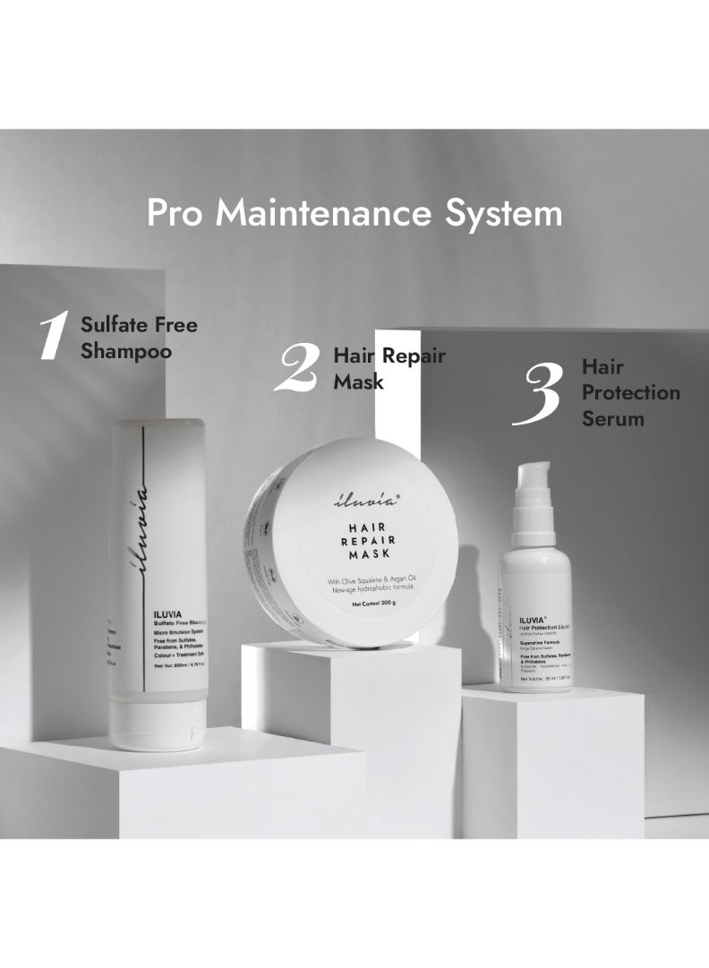 إلوفيا قناع إصلاح الشعر المقاوم للرطوبة والمضاد للتجعد، يعيد للشعر توازن رطوبة الشعر، ويصلح الشعر الجاف والمتقصف والمعالج كيميائياً، 200 جرام - طازج - Image 5