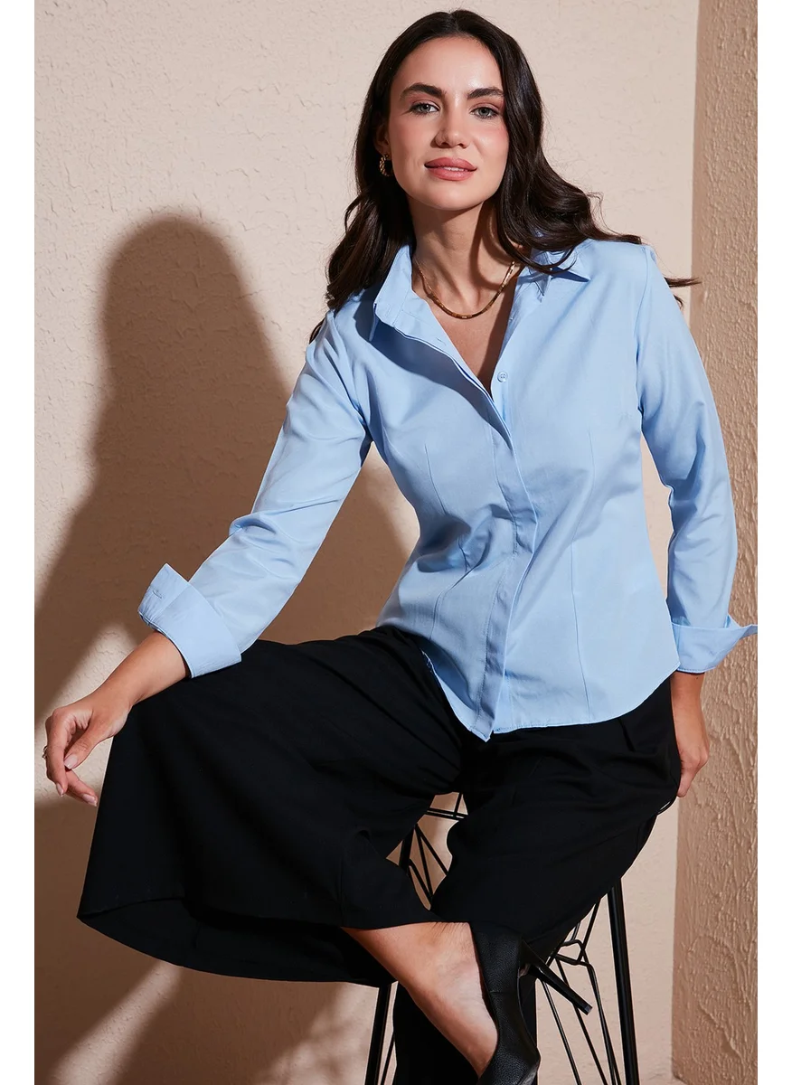 Lela Cotton Slim Fit Classic Collar Shirt Women's Shirt 6777423