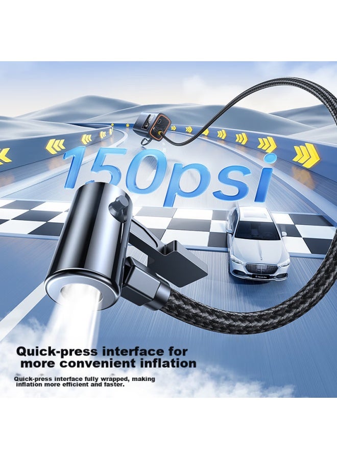 Baseus Car Air Pump, Car Inflator, Bicycle Pump, Electric Wireless, Suitable For Xiaomi Yu7 Air Pump - Image 2