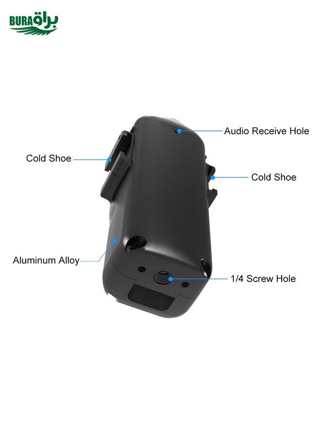 BURAQ For DJI OSMO Pocket 3 PULUZ Metal Protection Frame Cage Adapter Bracket with Dual Cold Shoes (Black)  - Image 5