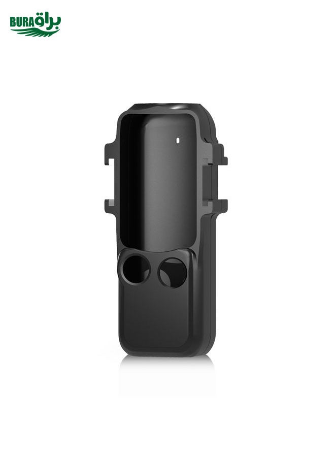 BURAQ For DJI OSMO Pocket 3 PULUZ Metal Protection Frame Cage Adapter Bracket with Dual Cold Shoes (Black)  - Image 3