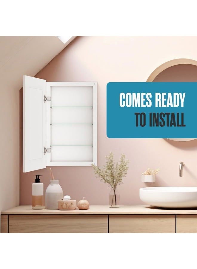 Houseables Medicine Cabinet No Mirror, Recessed Medicine Cabinet, Hidden in Wall Niche, Without Mirror, Chalkboard, Concealed, Built in, Between Stud Shelf Insert, for Bathroom Storage, 14x24 Inch (17x27) - Image 4