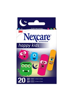 Nexcare مجموعة أشكال متنوعة من Monster من 3M - 20 قطعة  - Image 1
