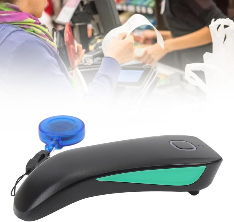 for Supermarket and Retail Use - Portable Mini Handheld Bar Code Reader C740, 1D Barcode Scanner with BT 2.4G Wireless and USB Wired Connectivity, Compatible with OS X Linux - Image 1