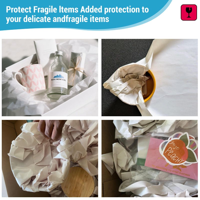 UBCGOTT Newsprint Bulk Packing Paper Sheets Wrap Paper for Moving, Shipping & Storage, Packing Materials, Protect Delicate Items, 22.8'' X 14.2'' (40 Pcs) - Image 2