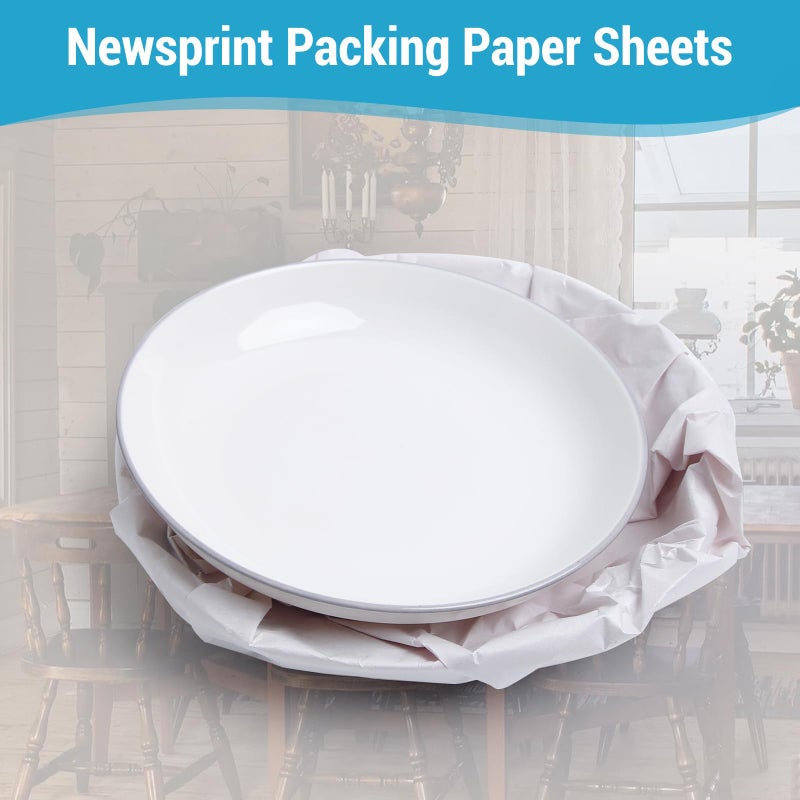 UBCGOTT Newsprint Bulk Packing Paper Sheets Wrap Paper for Moving, Shipping & Storage, Packing Materials, Protect Delicate Items, 22.8'' X 14.2'' (40 Pcs) - Image 5