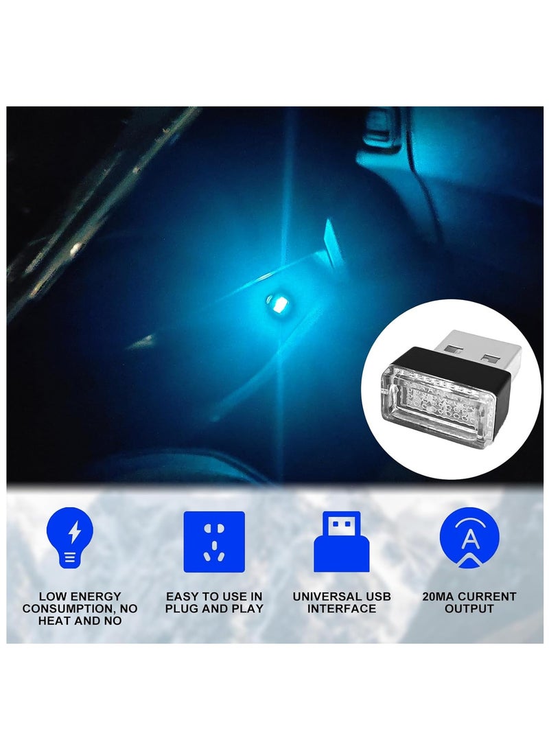 LAIAOCISI USB LED Car Decor Interior Atmosphere Lamp, Mini Night Ambient Lighting, Laptop Decoration Lighting(7 Colors) - Image 3