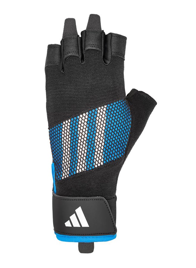 Adidas Performance Training Gloves Blue Size L Comfortable Grip for Strength & Cross Training - Image 1