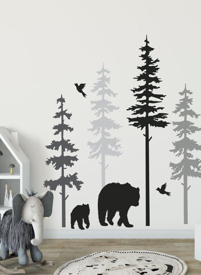 zosylley Large Pine Tree Stencils for Painting on Wood Fence 39” Giant Wall Stencils Skinny Tree Mural Draw Templates for Walls Window Furniture - Image 4