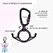 Flife Aerial Silks Hardware or Single Point Yoga Hammock Rigging Aluminum Swivel D Auto Locking Carabiner Rated 25KN Low Ceilings - Image 4
