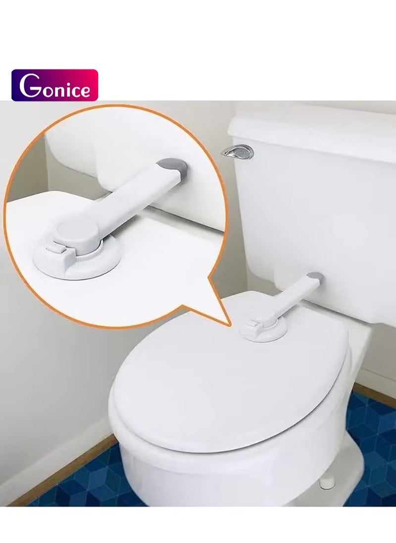 Gonice Toilet Lock, Baby Anti-open Toilet Lid Lock, Cat Dog Anti-open Toilet Child Safety Lock 1Pcs  - Image 1