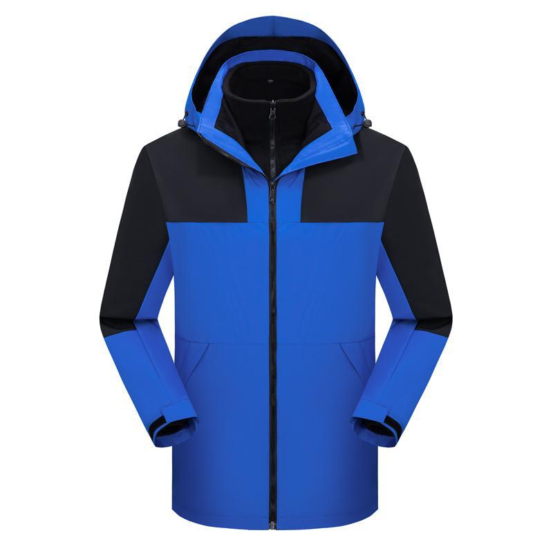 Charge Clothes Work Clothes Printing Logo Three-In-One Fleece-Lined Two-Piece Thin Waterproof Jacket Embroidery - Image 3
