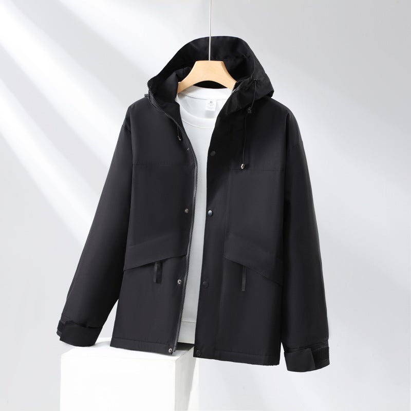 Charge Clothes Work Clothes Printing Logo Three-In-One Fleece-Lined Two-Piece Thin Waterproof Jacket Embroidery - Image 5