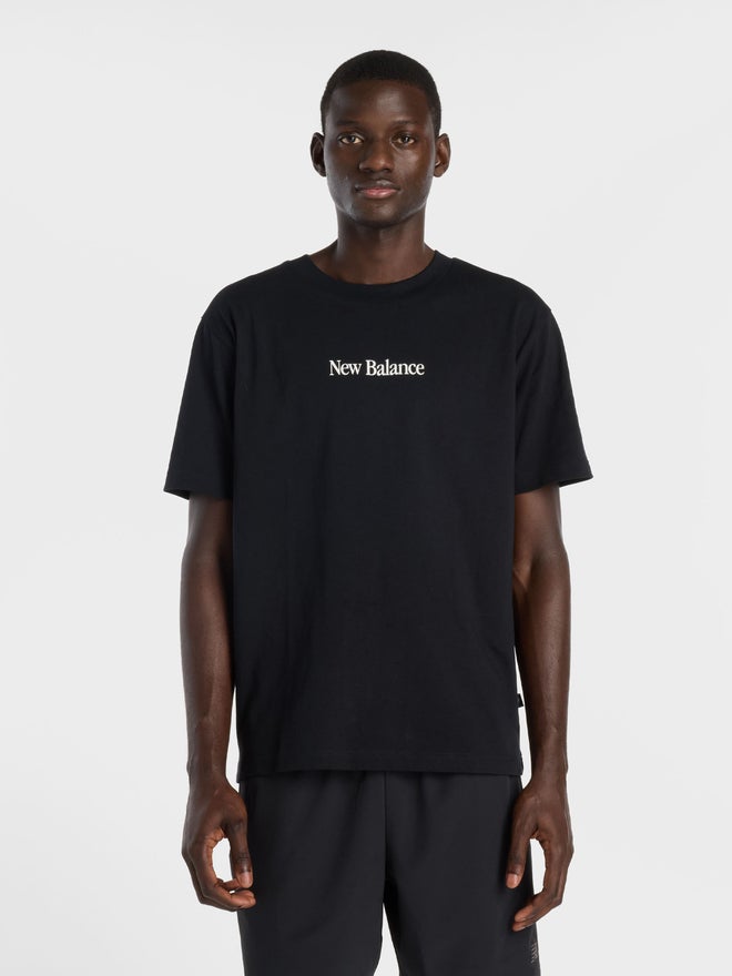 New Balance Black Printed Cotton T-Shirt - Image 2