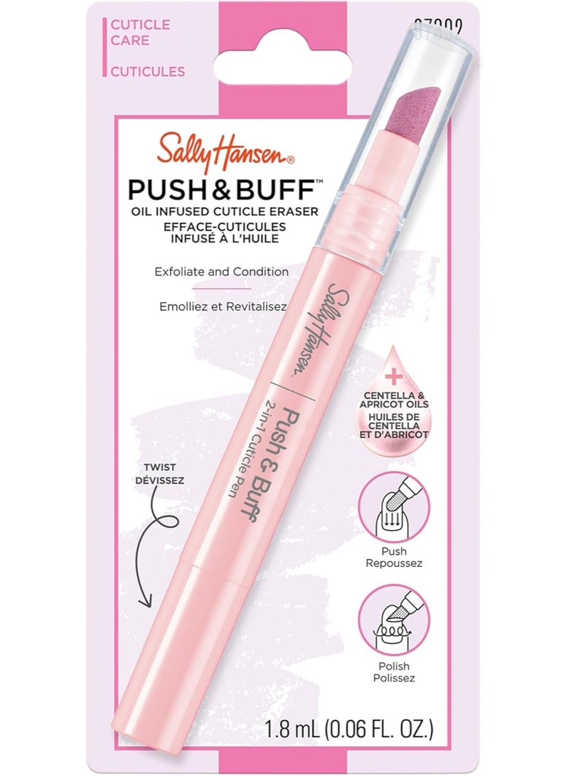 Sally Hansen Push & Buff 2-In-1 Cuticle Remover Pen Manicure Preparation - Image 1