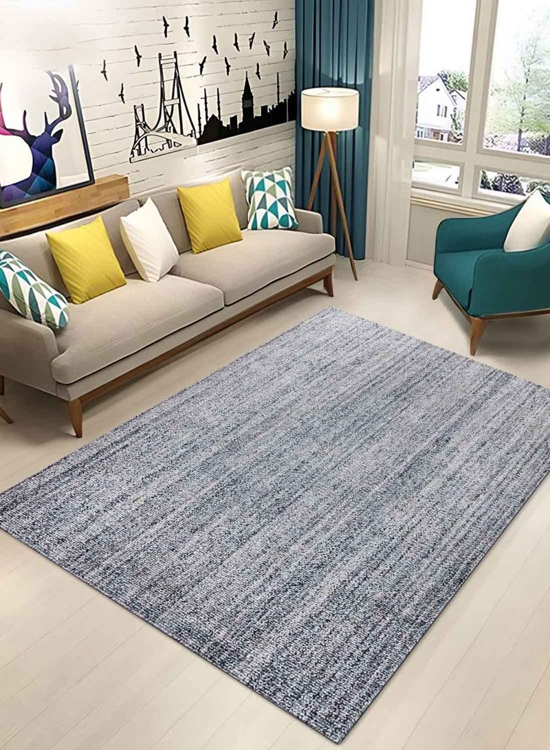 MAJESTIC- POLYESTER RUG - 200x300 CM- Melange Blue - Image 1