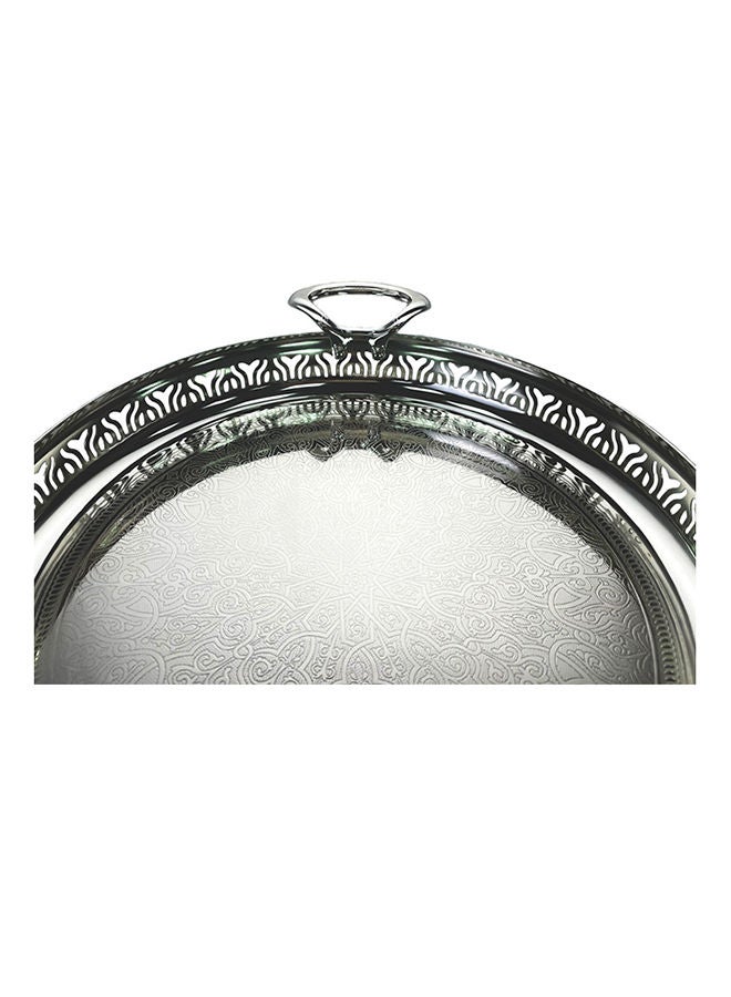 ZOLTEN Silverplated Medium Size Round Tray - Image 4