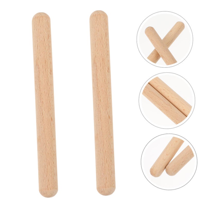 2Pcs Erhu Mutes Long Beech Wood Sound Dampeners Reduce Volume for Python Skin Bridges - Image 4